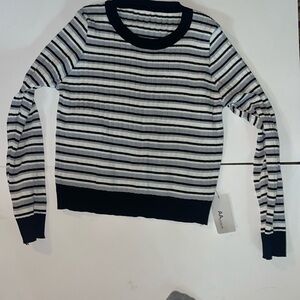 Black and grey light weight sweater